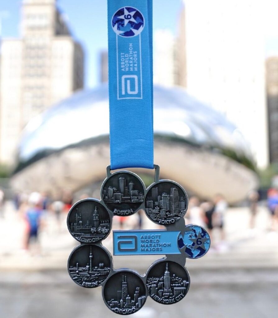 medalla seis estrellas world marathon majors